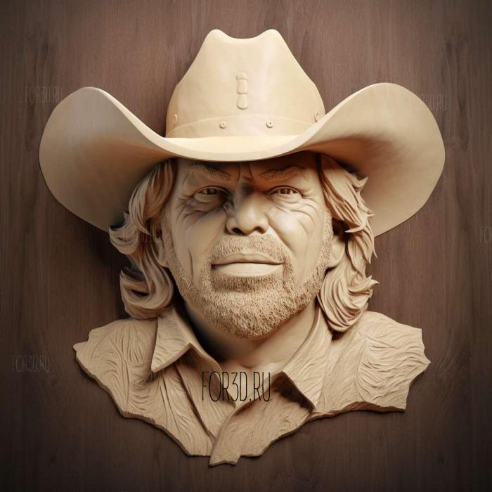 Toby Keith 4 stl model for CNC